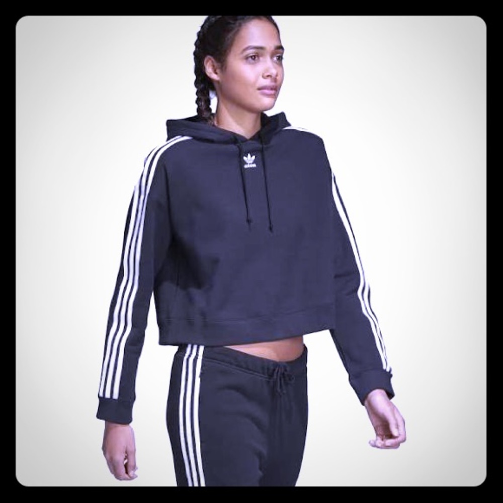 Black adidas classic hoodie